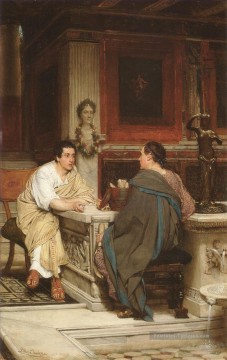 Le discours romantique Sir Lawrence Alma Tadema Peinture à l'huile